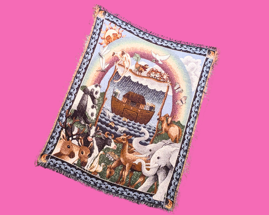 Y2K Tapestry, Noah's Ark Decorative Blanket