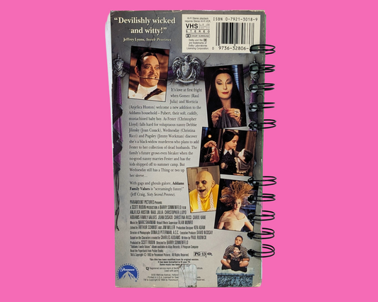 Addams Family Values VHS Movie Notebook