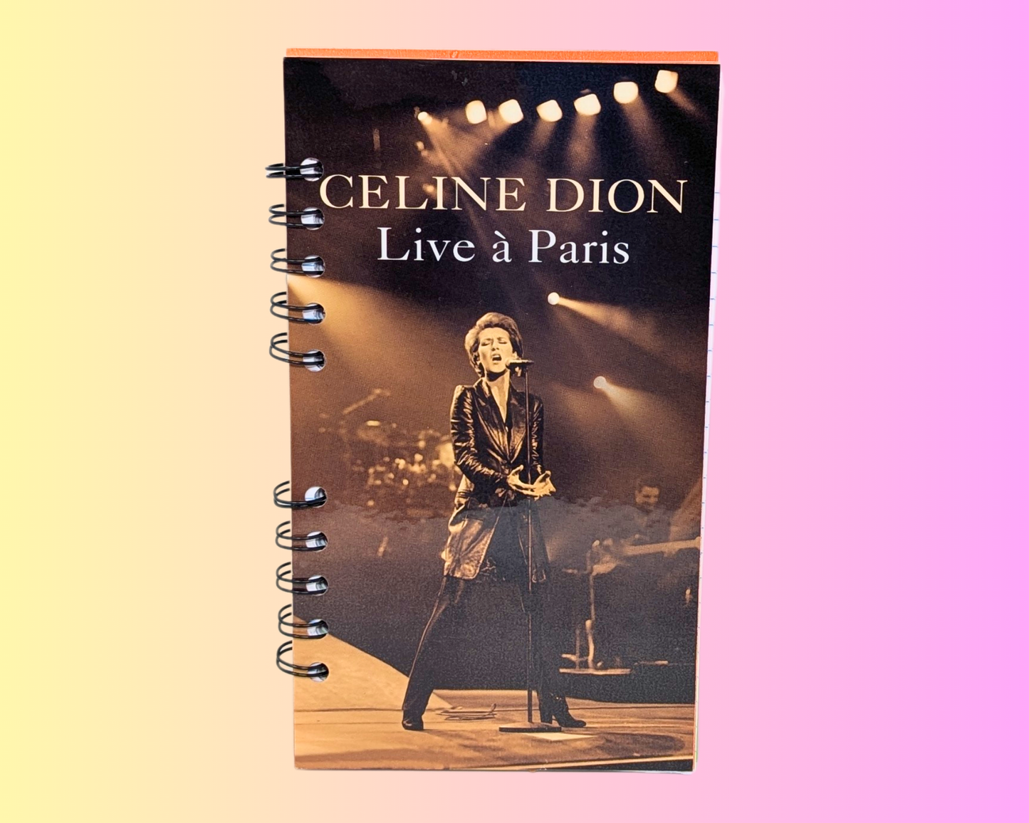 Céline Dion Live à Paris VHS Movie Notebook