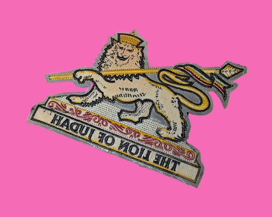 Vintage 1990's Jamaica The Lion of Judah Big Embroidered Patch