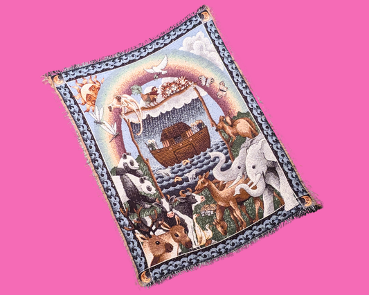 Y2K Tapestry, Noah's Ark Decorative Blanket