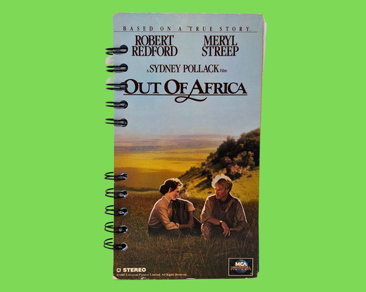 Out of Africa VHS Movie Notebook