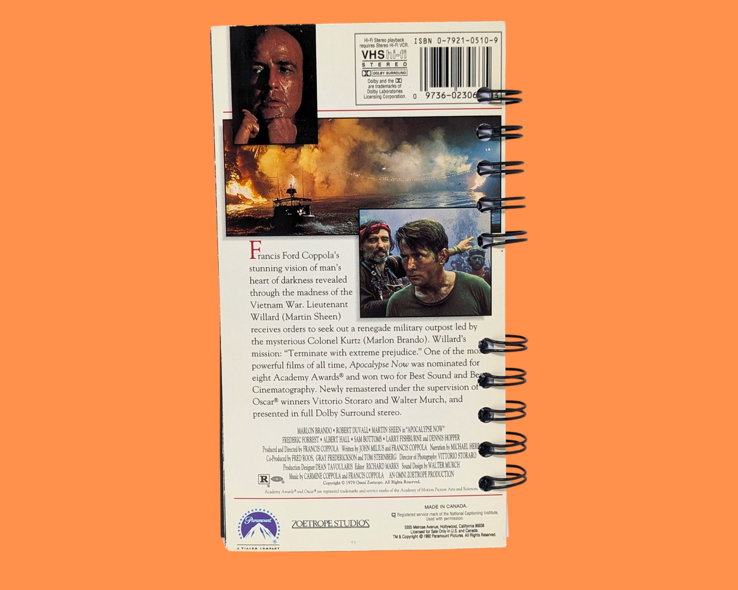 Apocalypse Now VHS Movie Notebook