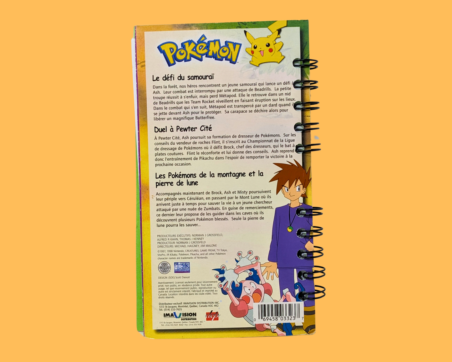 Pokémon Duel à Pewter Cité VHS Movie Notebook