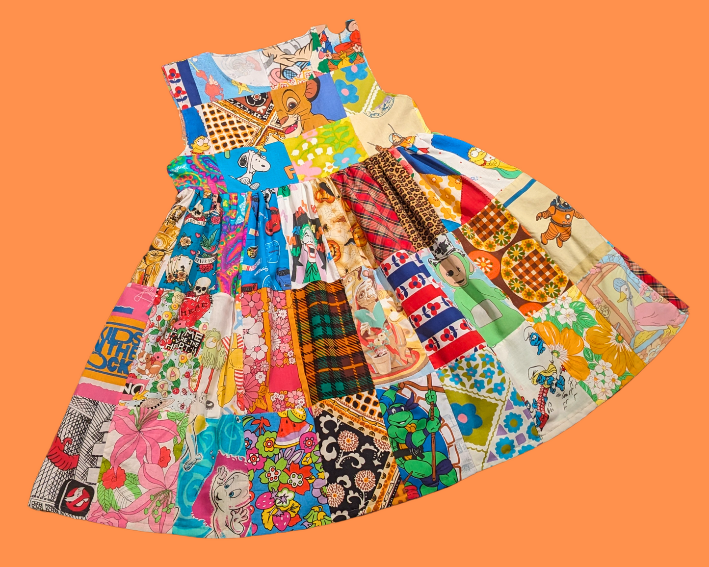 MADE TO ORDER, Handmade, Upcycled Long Patchwork Dresses Sizes XS to 2XL