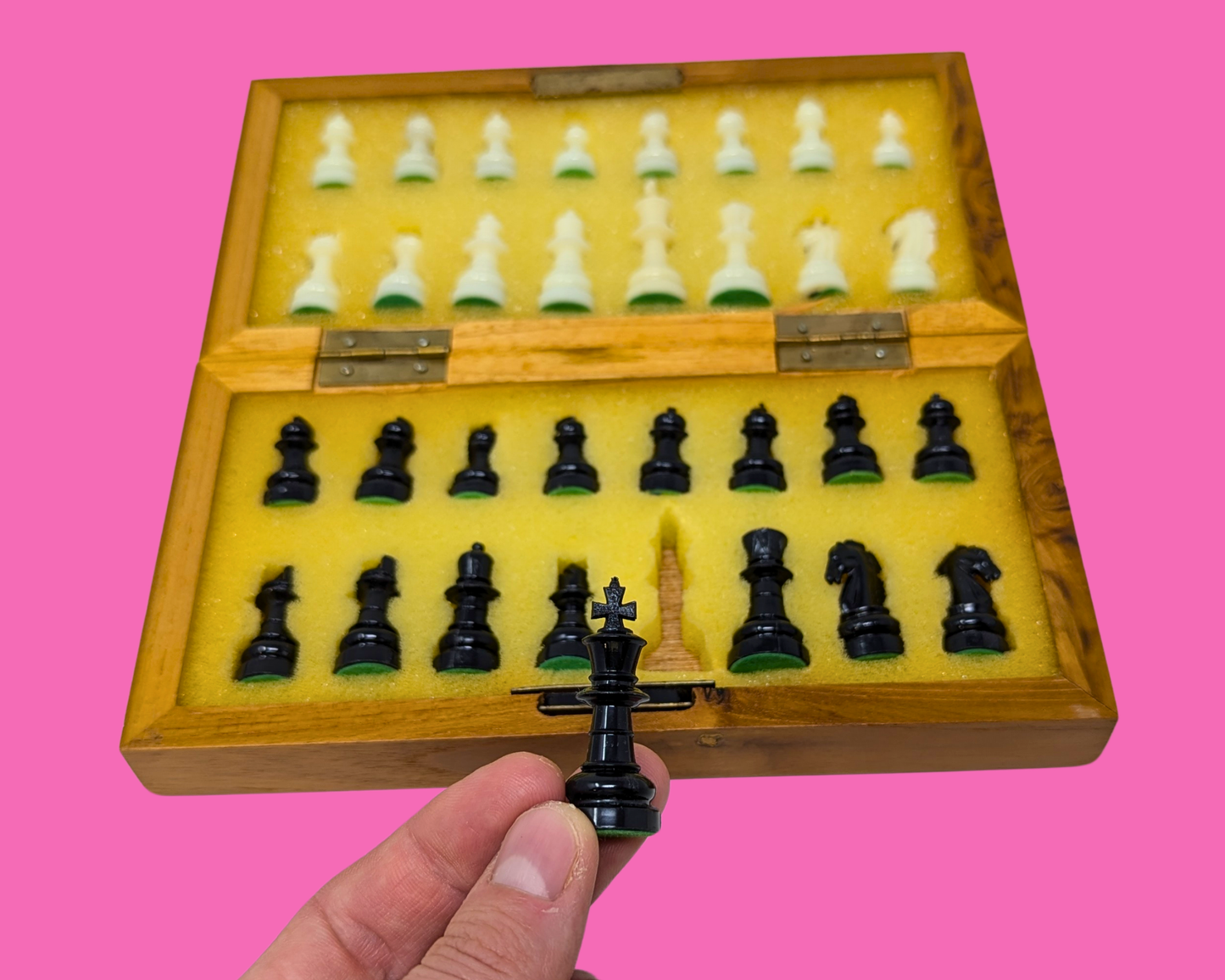 Vintage 1990's Portable Chess Game