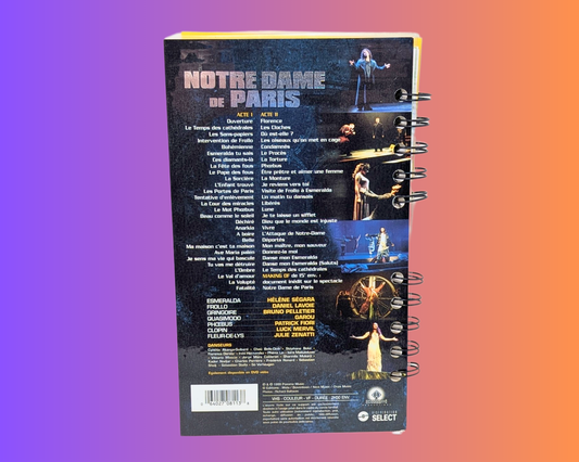 Notre-Dame De Paris VHS Movie Notebook