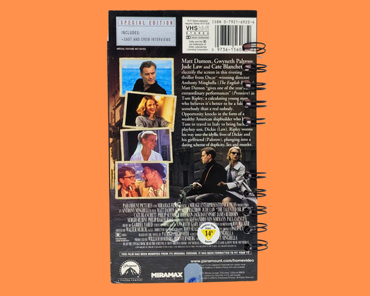 The Talented Mr. Ripley VHS Movie Notebook