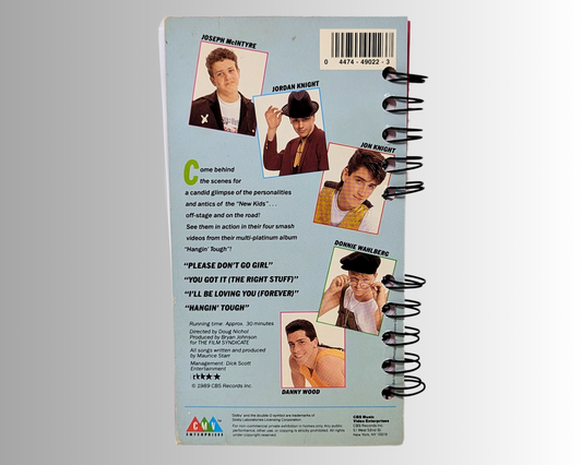 New Kids on the Block, Hangin' Tough VHS Movie Notebook