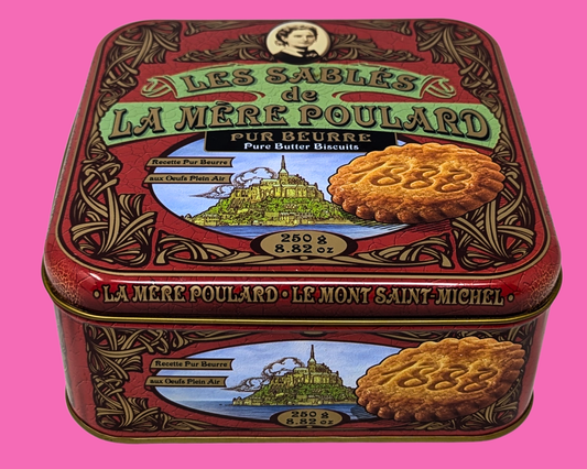 Vintage La Mère Poulard, Mont-Saint-Michel Tin Box