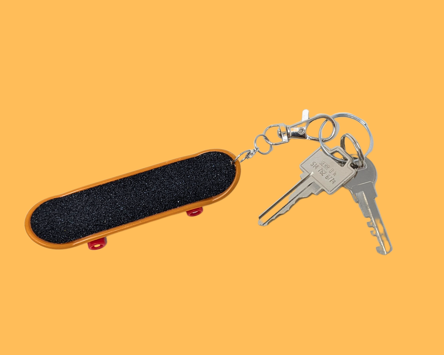 Handmade, Upcycled Skateboard Toy Keychain