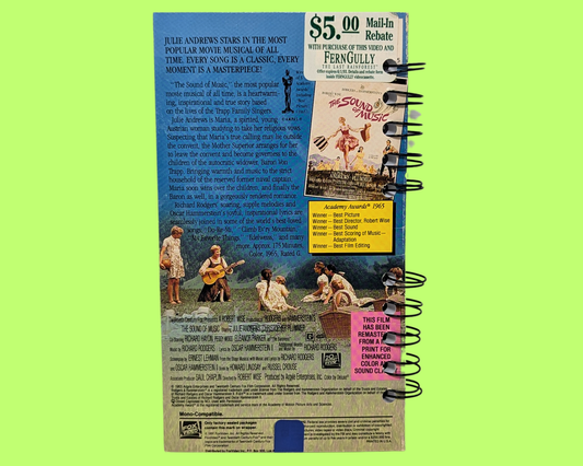 The Sound of Music VHS Movie Notebook