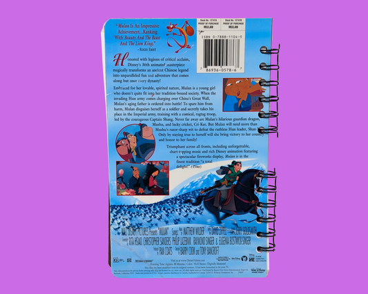 Mulan, Walt Disney VHS Movie Notebook