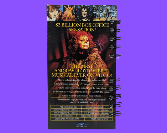 Cats VHS Movie Notebook