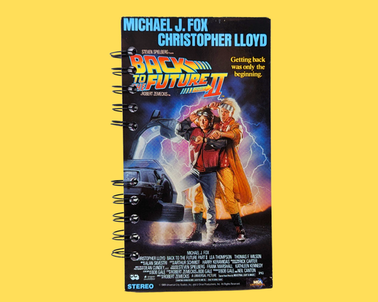 Back to the Future II VHS Movie Notebook