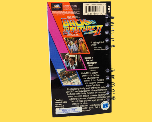 Back to the Future II VHS Movie Notebook