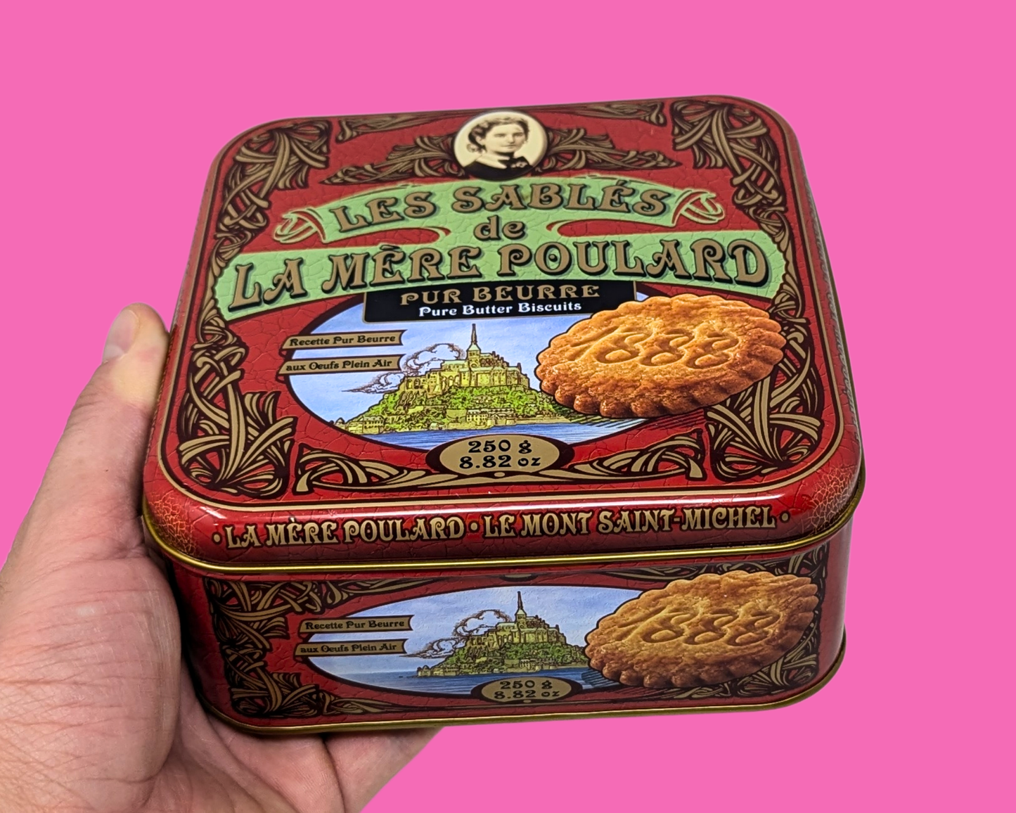 Vintage La Mère Poulard, Mont-Saint-Michel Tin Box