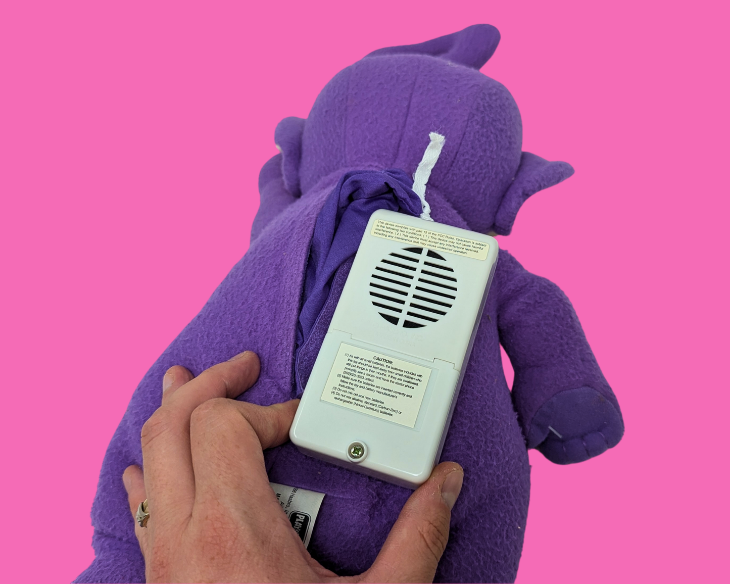 Y2K Tinky Winky Plush Toy, It Talks