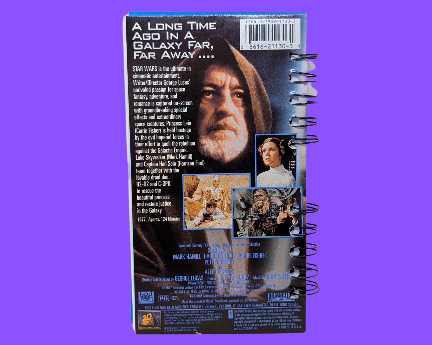 Star Wars VHS Movie Notebook