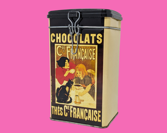 Vintage 1990's Chocolats et Thés Compagnie Française Tin Box