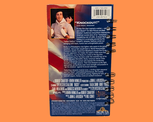 Rocky VHS Movie Notebook