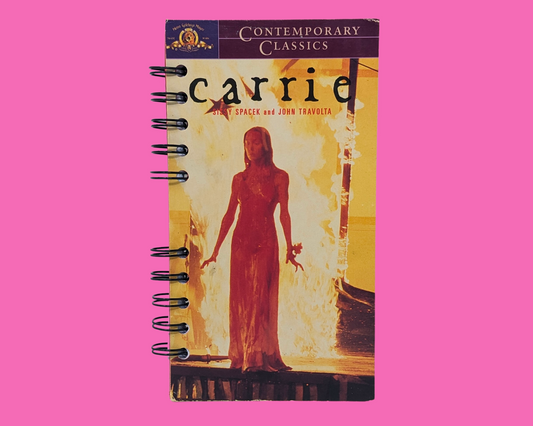 Carrie VHS Movie Notebook