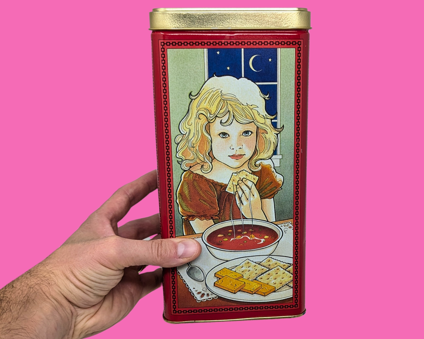 Vintage 1990's Christie Crackers Tin Box