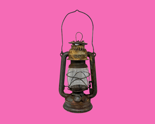 Antique Lantern, Oil Lamp Made in Germany