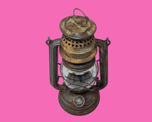 Antique Lantern, Oil Lamp Made in Germany