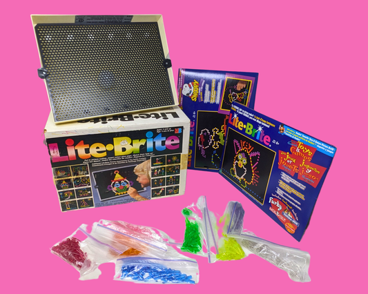 Vintage 1980's Lite Brite Game, with Accessories and Original Packaging