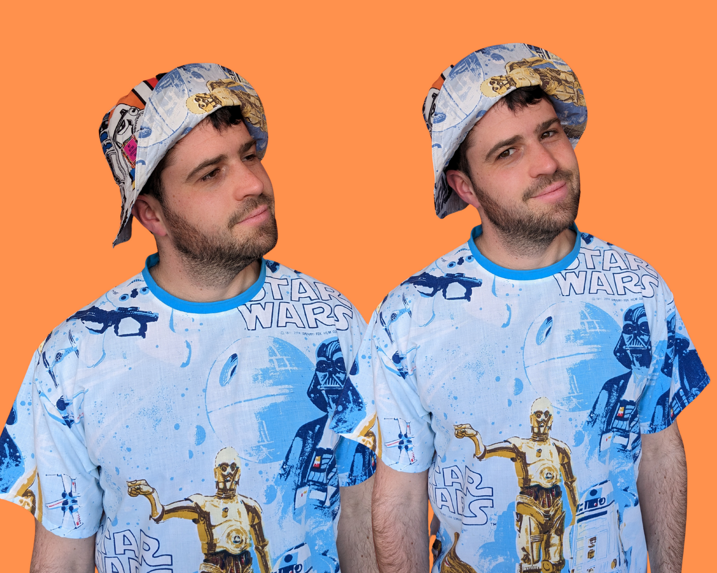 Star Wars Reversible Bucket Hats For Adults Made from Vintage, Upcycled Star Wars Bedsheets