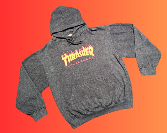 Vintage 1990's Thrasher Magazine Hoodie Size L