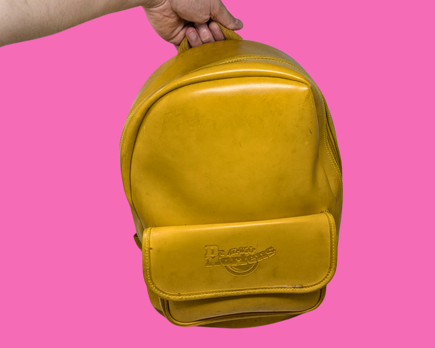 Dr. Martens Yellow Leather, Rubber Style Backpack