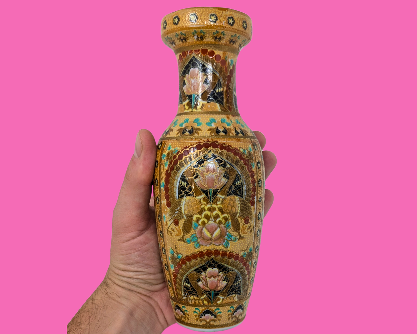 Vintage 1990's Asian Small Vase