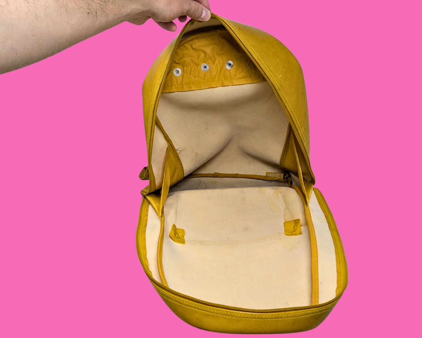 Dr. Martens Yellow Leather, Rubber Style Backpack