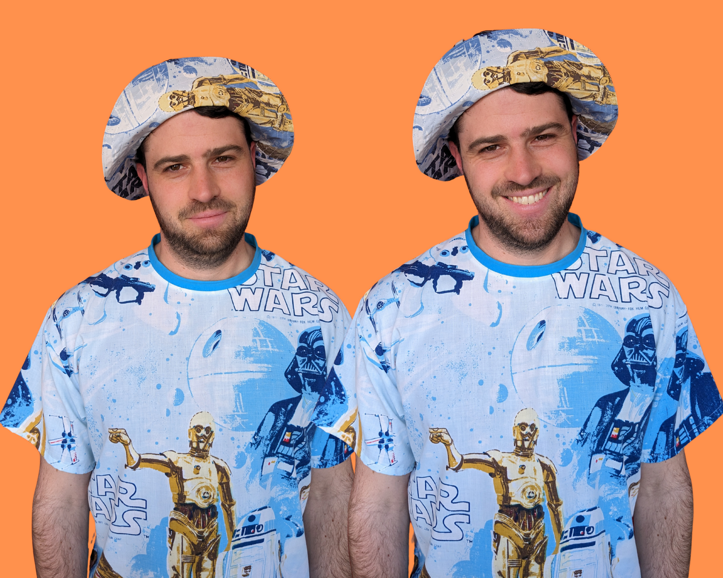 Star Wars Reversible Bucket Hats For Adults Made from Vintage, Upcycled Star Wars Bedsheets