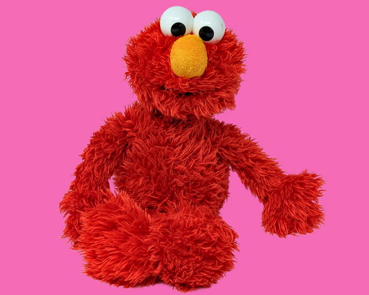 Vintage 1990's Sesame Street Elmo Plush Toy, Functional