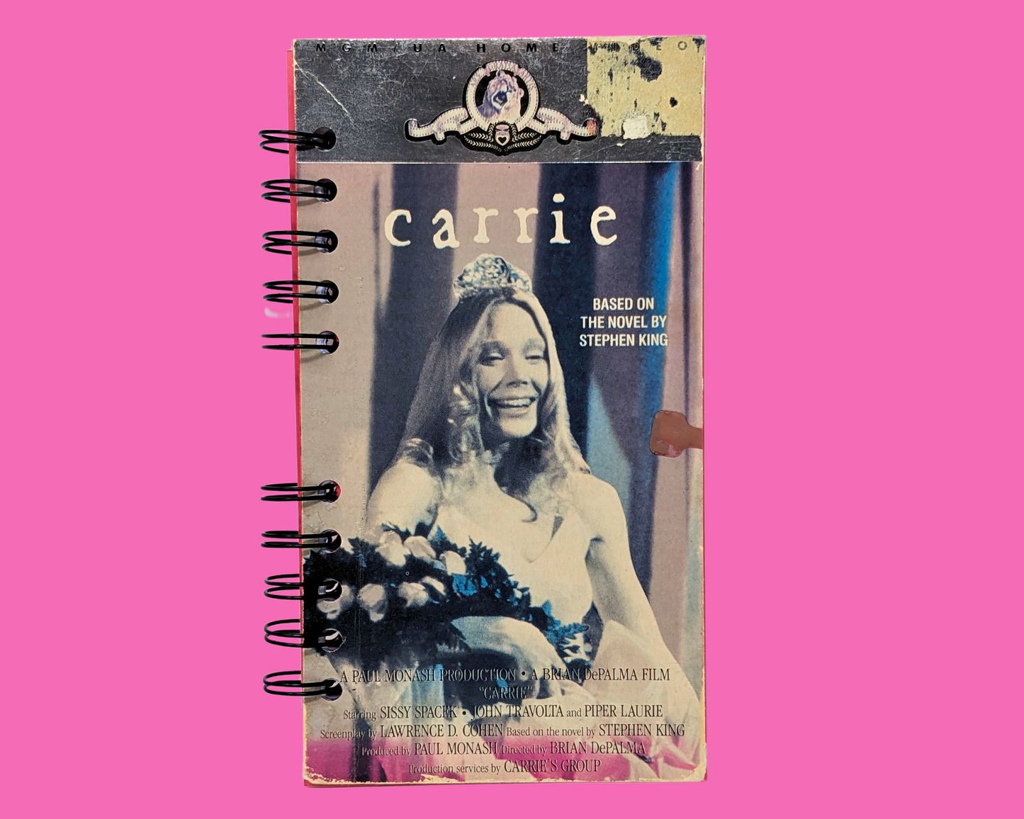 Carrie VHS Movie Notebook