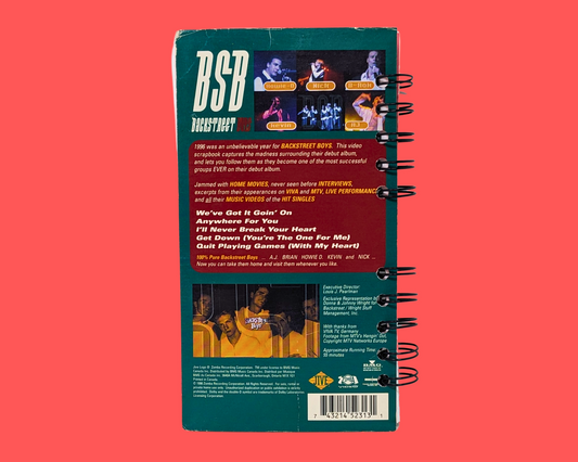 Backstreet Boys, The Videos VHS Movie Notebook