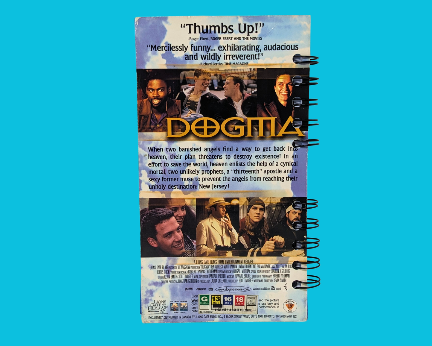 Dogma VHS Movie Notebook