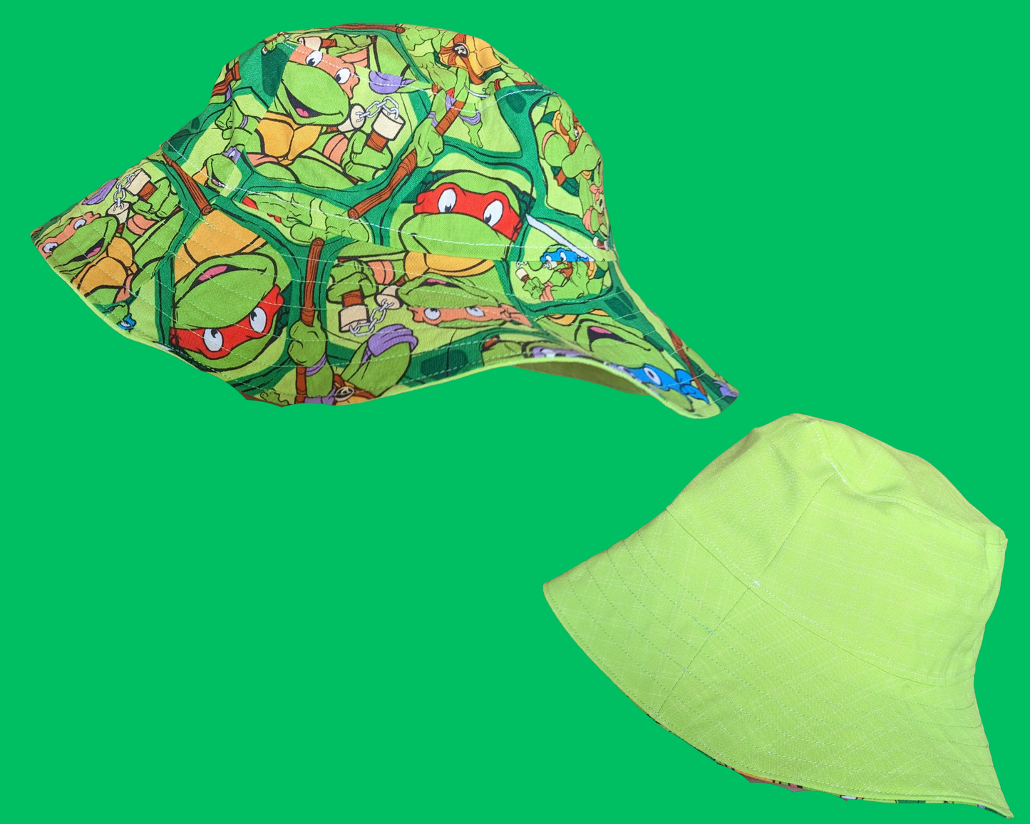 Chapeaux de seau fabriqués sur commande fabriqués à partir de tissus vintage et de chutes de draps pour adolescents/adultes