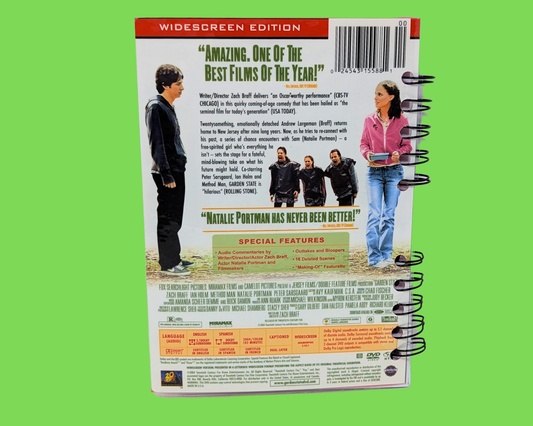 Garden State DVD Movie Notebook