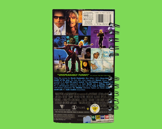 Zoolander VHS Movie Notebook