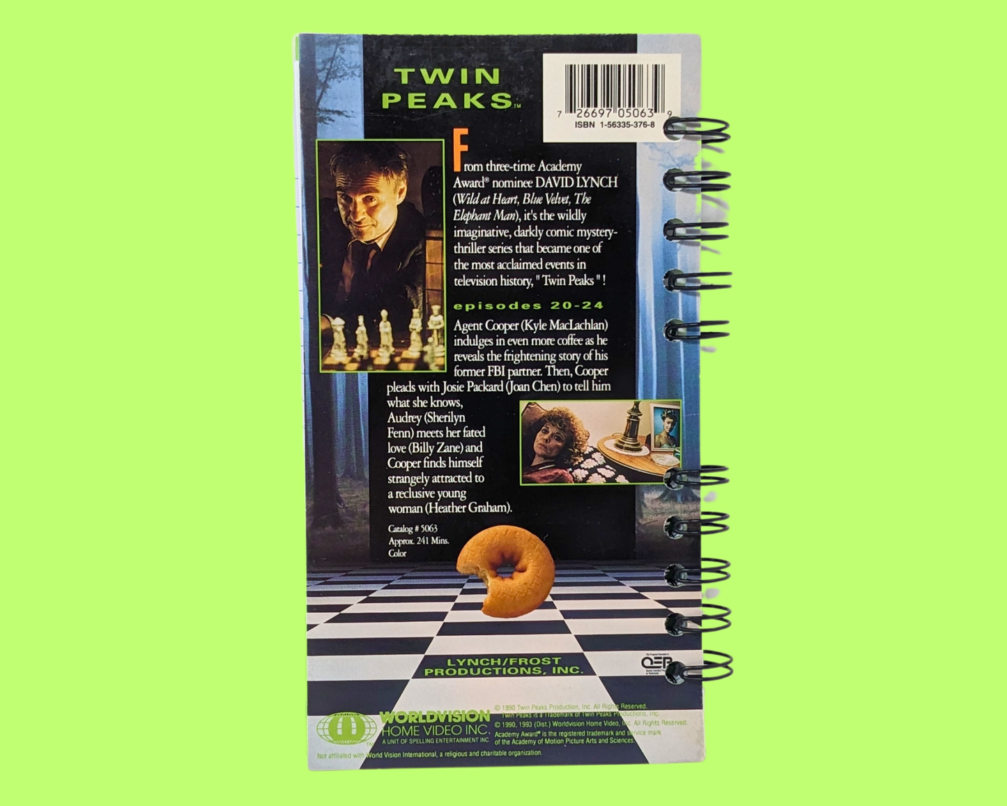 Twin Peaks Episodes 20-24 VHS Movie Notebook