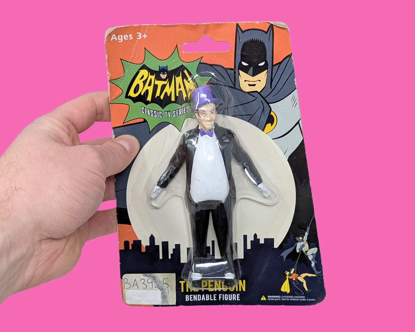 Y2K Collectible Sealed Batman Classic TV Series The Penguin Bendable Figure