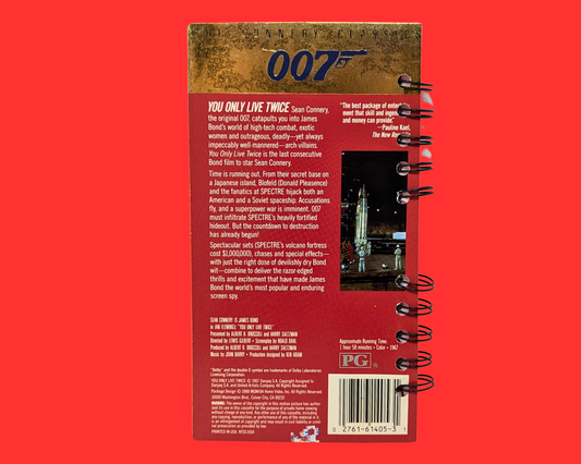 You Only Live Twice VHS Movie Notebook