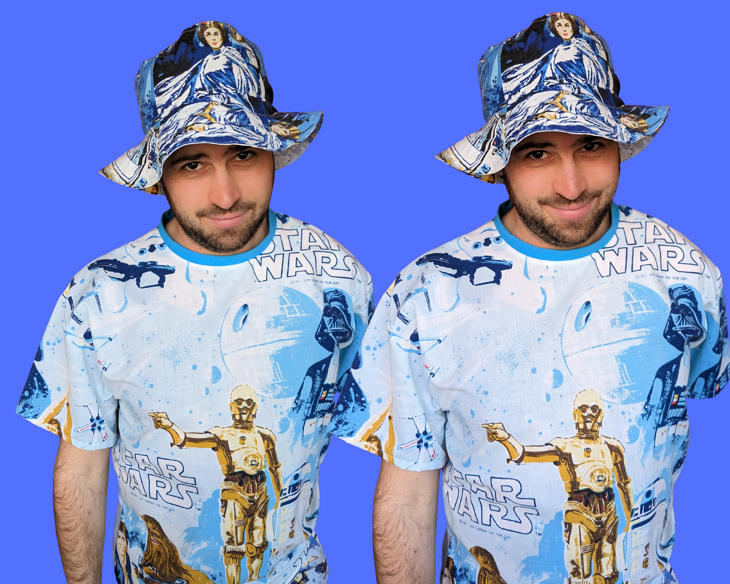 Star Wars Reversible Bucket Hats For Adults Made from Vintage, Upcycled Star Wars Bedsheets