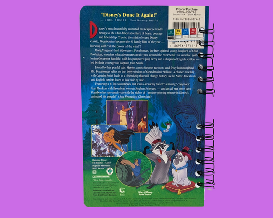 Pocahontas, Walt Disney VHS Movie Notebook