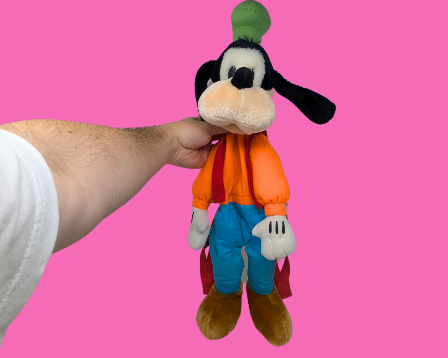 Vintage 1990's Walt Disney Goofy Plushie Bag