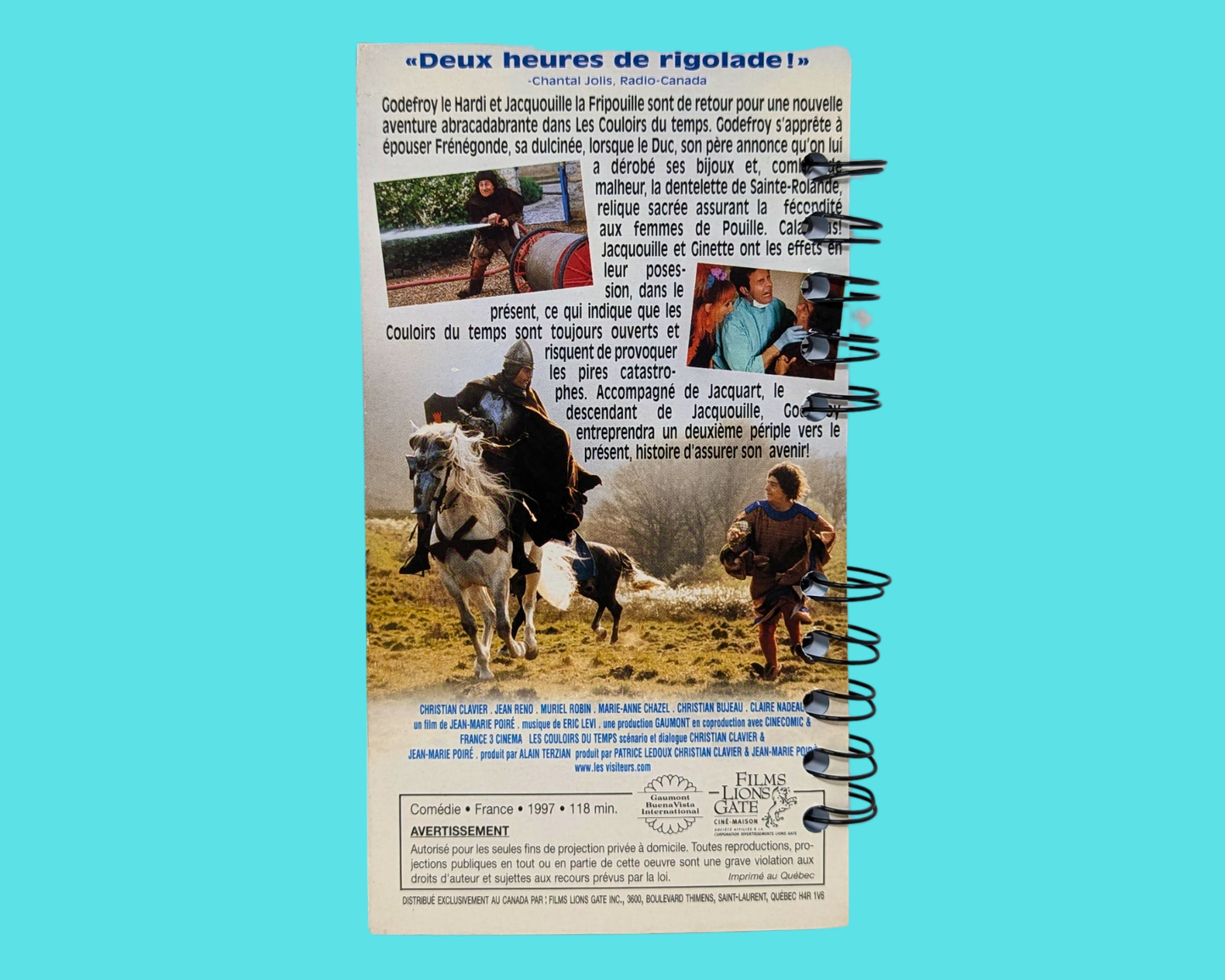 Les Visiteurs II VHS Movie Notebook